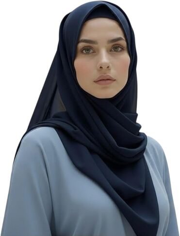 Magnetic Hijab Chiffon No Pin Women Islamic Prayer Scarf Built-in Undercap Lightweight Modest Fashion in Saudi Arabia