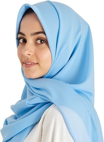Magnetic Hijab Chiffon No Pin Women Islamic Prayer Scarf Built-in Undercap Lightweight Modest Fashion in Saudi Arabia