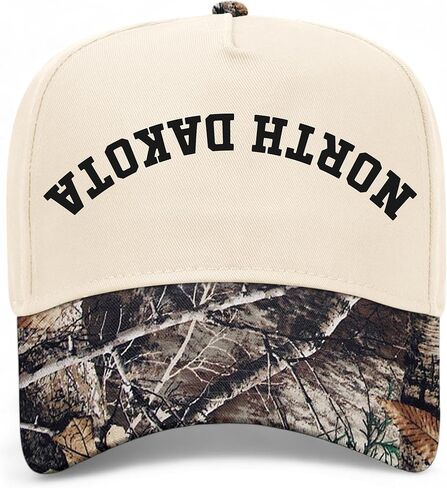 North Dakota Upside Down Reversed Vintage Trucker Hat | ND | Premium Adjustable Snapback Baseball Hat for Men & Women in Saudi Arabia