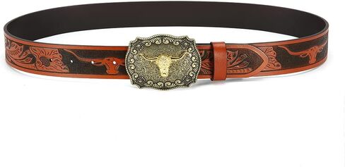 Ratchet Cowboy Belt, Western Ratchet Belts for Men Ratchet Western Belt with Automatic Cowboy Buckle in Saudi Arabia