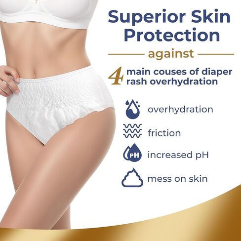 Adult Diapers for Women, Leak-Proof Comfortable Fit, Medium Size, 76 Count, Daytime M in Saudi Arabia