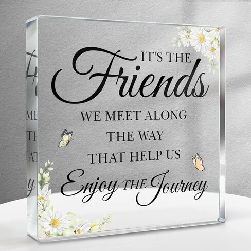 هدايا للأصدقاء، هدايا عيد ميلاد أفضل صديق للنساء، هدايا الصداقة للنساء، هدايا Bestie، لوحة ديكور أكريليك تقدير أفضل صديق in Kuwait