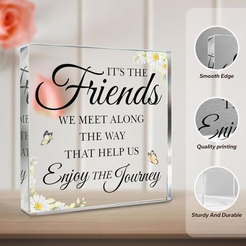 هدايا للأصدقاء، هدايا عيد ميلاد أفضل صديق للنساء، هدايا الصداقة للنساء، هدايا Bestie، لوحة ديكور أكريليك تقدير أفضل صديق in Kuwait