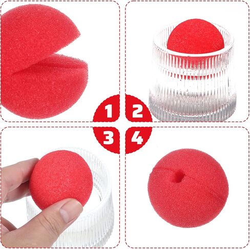 5Pcs Clown Costume Set, Red Clown Wig Accessories Nose Bow Tie White Gloves for Women men, Carnivals Accessories for Parties Circus Carnivals Pretend Play in Saudi Arabia