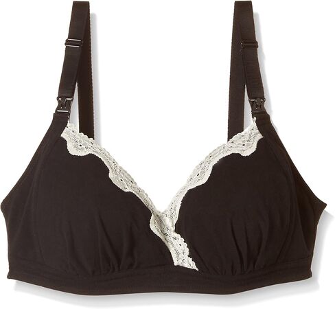 FUN fun Women's Nursing and Maternity Brassiere Plain L Black in Saudi Arabia