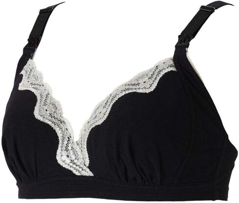 FUN fun Women's Nursing and Maternity Brassiere Plain M Black in Saudi Arabia