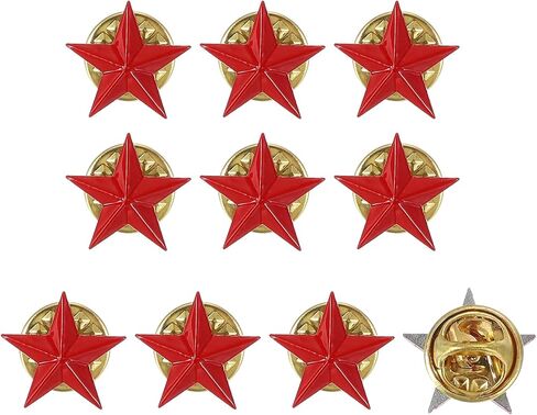 دبابيس Uxcell Star Lapel Pins، شارة نجمة دبابيس جائزة للرجال والنساء، حقائب الظهر والقبعات والسترات التنكرية in Saudi Arabia