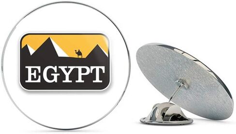 مصر مستديرة معدنية 0.75 بوصة طية صدر السترة دبوس قبعة قميص دبوس التعادل تك Pinback in Kuwait