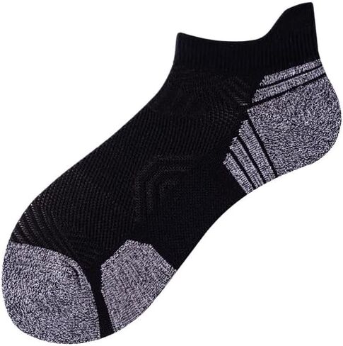 5 Pairs Cushioned Ankle Socks for Women Men Quick-Dry Moisture Wicking Anti-Friction Athletic Socks One Size in Saudi Arabia