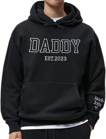 Personalized Dad Embroidered Shirt with Kids Names, Custom Dad Gift, Daddy Gift from Daughter Son, Fathers Day Shirt in Saudi Arabia