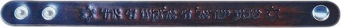 Amen Judaica Leather Bracelet Bangle with Hebrew Jewish Blessing Motif in Saudi Arabia