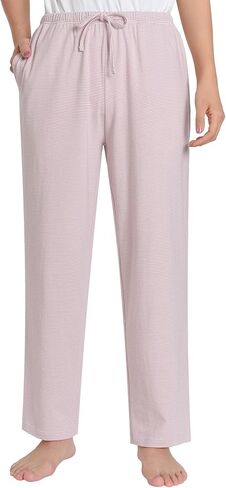 Latuza Women's Striped Pajama Pants Soft Cotton PJ Bottoms in Saudi Arabia
