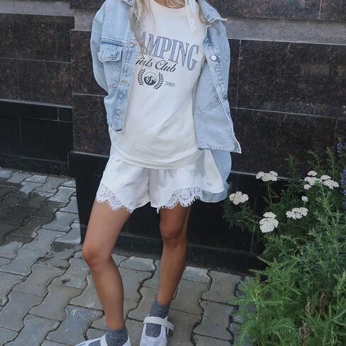 Women Satin Silk Lace Shorts Comfy Elastic Waist Coquette Micro Mini Shorts Y2k Low Rise Lounge Slip Pj Bottoms in Saudi Arabia