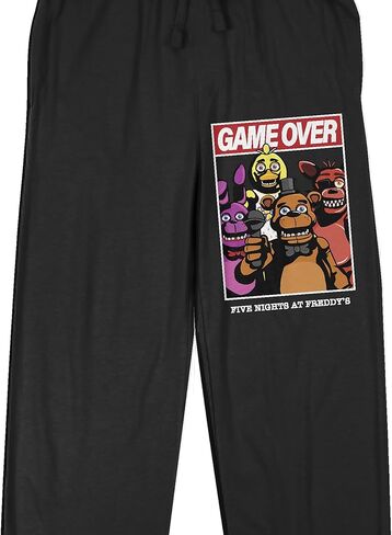 Five Nights At Freddy's Game Over Group Shot Women's Black Sleep Pajama Pants in Saudi Arabia