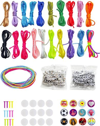 Friendship Bracelet Making Kit, String Bracelet Maker Tool with Letter Beads, Arts and Crafts for Kids Ages 8-12, Christmas Birthday Gift Toys for Girls Age 6 7 8 9 10 11 12 13 in Saudi Arabia