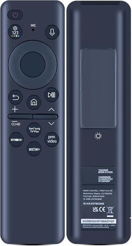 BN59-01386D TM2280E RMCSPB1EP1 Replacement Solar Voice Remote Control for Samsung Smart TV BN59-01386M QN65QN900AFXZA QN55Q80AAFXZA QN65QN90AAFXZA QN43LS03AAFXZA QN65QN85AAFXZA QN70Q60AAFXZA in Saudi Arabia