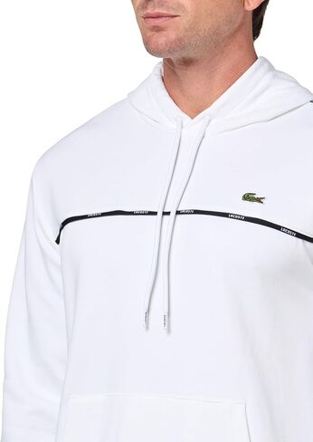 Lacoste mens Classic Fit Logo Stripe Sweatshirt in Saudi Arabia