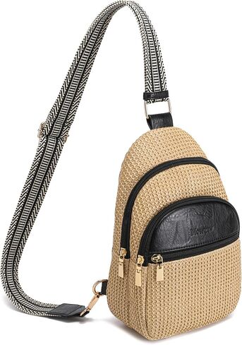 Faux Straw Purse Anti Theft Summer Small Sling Bag RFID Crossbody Bags for Women Woven Hawaiian Beach Travel Gifts in Saudi Arabia