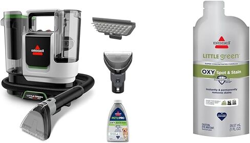 BISSELL® Little Green® Proheat® Pet, Portable Deep Cleaner with Heated Cleaning Technology, Self-Cleaning Tough Stain Tool and Pet Pro Oxy Triple Action Formula Included, 3969 in Kuwait