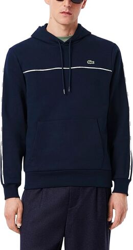 Lacoste mens Classic Fit Logo Stripe Sweatshirt in Saudi Arabia