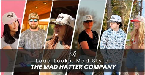 The Mad Hatter, Men & Women's Trucker Hat, Premium Embroidered Adjustable Snapback for Everyday Wear, Mama & Go Ask Your Dad in Saudi Arabia