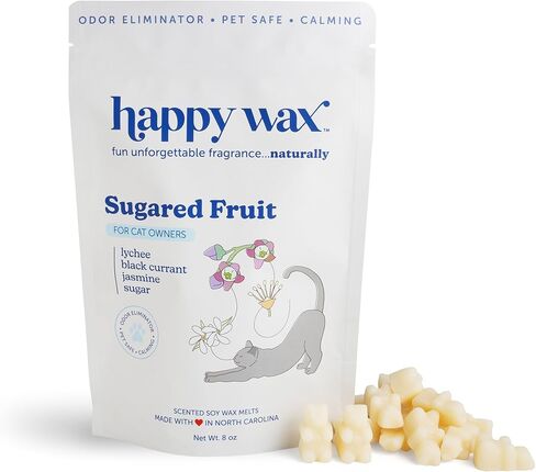 Happy Wax Teakwood Trails Wax Melts for Pet Owners – Odor Eliminating, Calming, Pet-Safe, Non-Toxic, Dye-Free, Perfect for Use with Wax Warmers - 8oz Pouch in Saudi Arabia