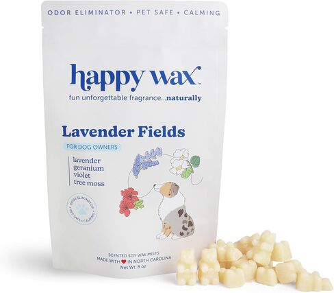 Happy Wax Teakwood Trails Wax Melts for Pet Owners – Odor Eliminating, Calming, Pet-Safe, Non-Toxic, Dye-Free, Perfect for Use with Wax Warmers - 8oz Pouch in Saudi Arabia