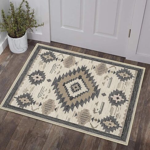 سجادة عداء غربية مقاس 2 × 6 لغرفة نوم المطبخ، سجادة عداء جنوب غرب الأزتيك قابلة للغسل سجادة قبيلة نافاجو الجنوبية الغربية غير قابلة للانزلاق مطبوعة بوبر منخفض وسجادة أرضية طويلة لغسيل الحمام، جملي in Kuwait