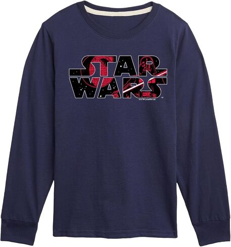 Star Wars - Logo Vader Fill - Toddler and Youth Long Sleeve Tee in Saudi Arabia
