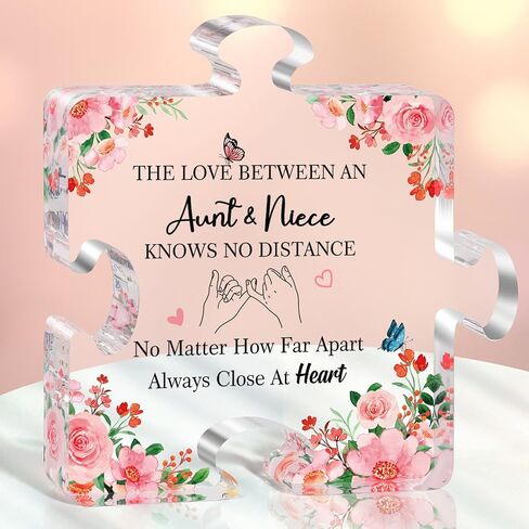 Birthday Gifts for Mom Grandma from Daughter Son, Christmas Mother's Day Gifts for Her Wife Women, Acrylic Puzzle Plaque 3.9 x 3.3Inch Decorative Sign in Saudi Arabia