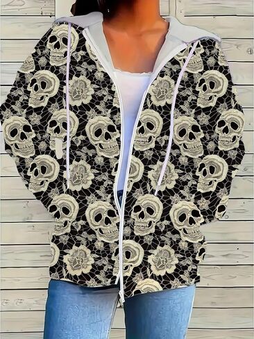 Womens Zip Up Hoodies Sweatshirts with Pocket Fall Fashion Outfits Casual Jackets 2025 Winter Clothes in Saudi Arabia
