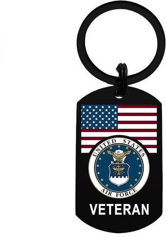 Gezxin Air Force Veteran Gifts, Airforce USAF Veterans Day Birthday Christmas Valentines Father's Day Easter Keychain in Saudi Arabia