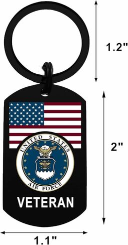 Gezxin Air Force Veteran Gifts, Airforce USAF Veterans Day Birthday Christmas Valentines Father's Day Easter Keychain in Saudi Arabia