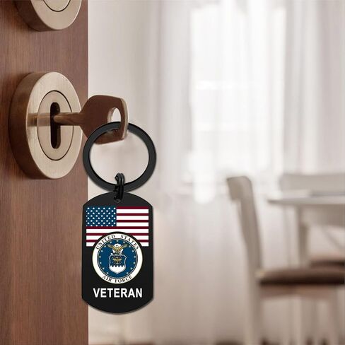 Gezxin Air Force Veteran Gifts, Airforce USAF Veterans Day Birthday Christmas Valentines Father's Day Easter Keychain in Saudi Arabia