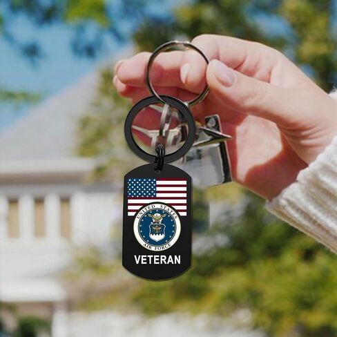 Gezxin Air Force Veteran Gifts, Airforce USAF Veterans Day Birthday Christmas Valentines Father's Day Easter Keychain in Saudi Arabia