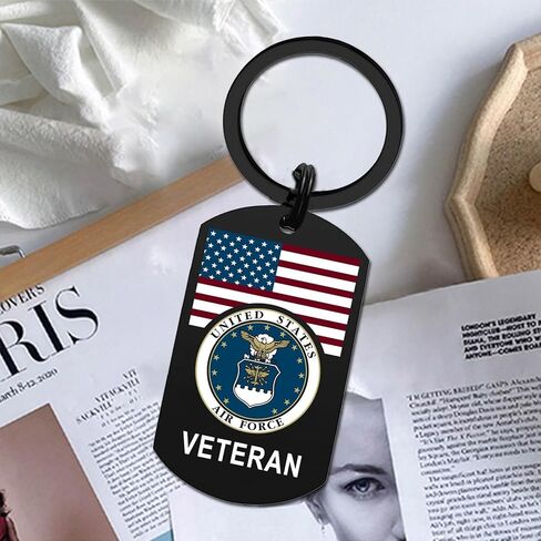 Gezxin Air Force Veteran Gifts, Airforce USAF Veterans Day Birthday Christmas Valentines Father's Day Easter Keychain in Saudi Arabia