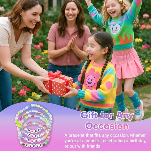 Stackable Beaded Friendship Bracelets Set for Women Cosplay Stretch Layered Bracelets Birthday Christmas Gifts for Daughter in Saudi Arabia