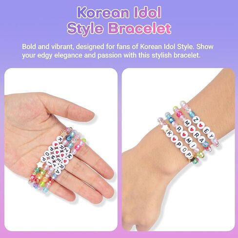 Stackable Beaded Friendship Bracelets Set for Women Cosplay Stretch Layered Bracelets Birthday Christmas Gifts for Daughter in Saudi Arabia