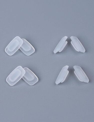 4 أزواج من وسادات أنف النظارات المصنوعة من السيليكون فائقة النعومة لـ Oakley Chrystl OO4136/Spindle OX3235؛ من أجل كوستا فرناندينا/فلاجلر/ساوث بوينت، طقم استبدال قطعة الأنف للنظارات المضادة للانزلاق شفاف in Kuwait