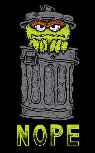 Sesame Street Oscar The Grouch Nope Men’s Black Sleep Pajama Shorts in Saudi Arabia