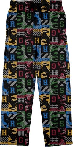 Bioworld Harry Potter Hogwarts Houses AOP Men's Sleep Pajama Pants in Saudi Arabia