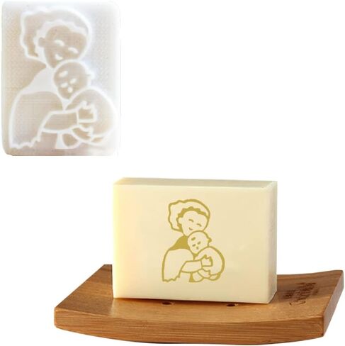 DIY SOAP STAMP أبيض راتنج الصابون ختم شجرة الصابون المصنوعة يدويًا أو زهرة طباعة نمط الصابون المصنوع يدويًا الراتنجات المصغرة الصابون (نحلة) in Kuwait