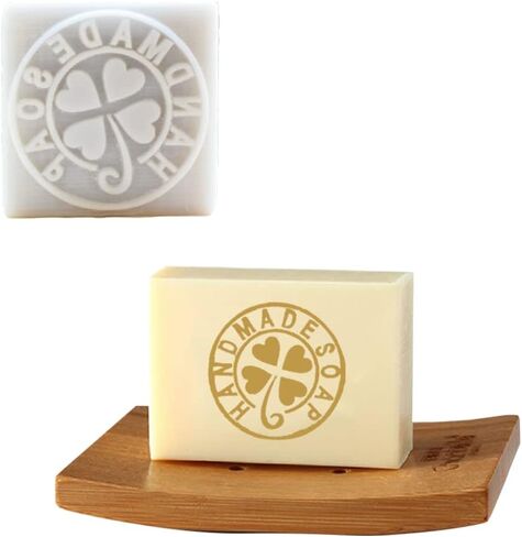 DIY SOAP STAMP أبيض راتنج الصابون ختم شجرة الصابون المصنوعة يدويًا أو زهرة طباعة نمط الصابون المصنوع يدويًا الراتنجات المصغرة الصابون (نحلة) in Kuwait