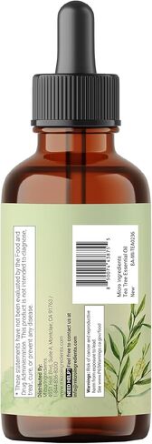 Pure Tea Tree Essential Oil, 8 fl oz | Premium Grade Liquid Drops | DIY for Natural Aromatherapy, Soap, Diffuser, Candles, Body & Scalp Massages | Purifying & Refreshing Aroma | Cruelty Free in Saudi Arabia