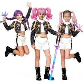 زي مغني البوب ​​للأطفال من عمر 3 إلى 14 عامًا، أزياء الهالوين للصيادين، أزياء تنكرية لأداء مسرح عيد الميلاد in Kuwait