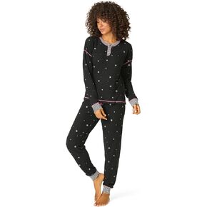 طقم بيجامة للسيدات من PJ Salvage Ski Jammie Classics حراري بأكمام طويلة وبنطال بيجامة مكون من قطعتين in Kuwait