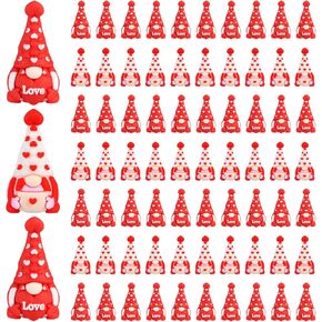 60PCS 4th of July Mini Gnome Figurines, Patriotic Tiny Gnomes Figures Red White Blue Star Small Statues to Hide and Seek, Miniature Independence Veterans Day Gnome Ornaments for Home Table Party Favor in Saudi Arabia