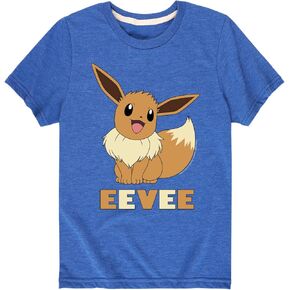 ملابس HYBRID - بوكيمون - Happy Eevee - تي شيرت شبابي بأكمام قصيرة in Kuwait