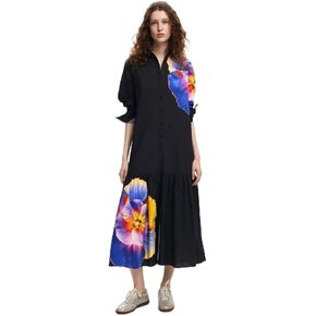 Desigual Women's Woman Woven Dress Long Sleeve in Saudi Arabia