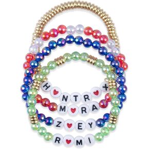 Stackable Stretch Bracelets Friendship Beaded Bracelets Birthday Christmas Gifts for Little Fans Women Unique Gift Jewelry in Saudi Arabia
